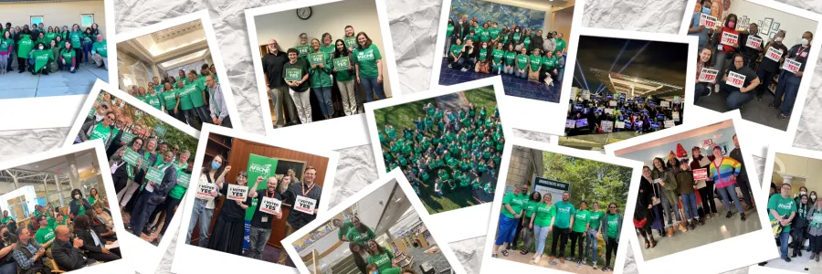 Collage of photos of AFSCME members who work for library systems in Maryland