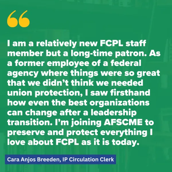 Cara Anjos Breeden, IP Circulation Clerk